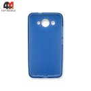 Чехол для телефона Huawei Y3 2017 силиконовый, матовый, голубого цвета, Experts