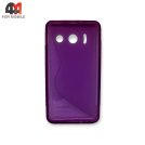 Чехол для телефона Huawei Y300 силиконовый, матовый, фиолетового цвета