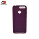 Чехол для телефона Huawei Y6 Prime 2018/Y6 2018/Honor 7A Pro/Honor 7C Silicone Case, цвет марсала