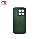 Чехол для Honor X8C Silicone Case, темно-зеленого цвета