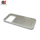 Чехол для Iphone 17 Pro Max Silicone Case Magnetic, белого цвета