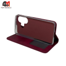 Чехол-книга для Xiaomi Poco F6 5G в бок, бордового цвета