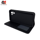Чехол-книга для Xiaomi Poco M5s/Redmi Note 10 4G/Note 10S в бок, черного цвета