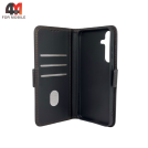 Чехол-книга для Samsung S25 FE шов, черного цвета, Case