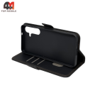 Чехол-книга для Samsung S25 FE шов, черного цвета, Case