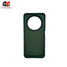 Чехол для Honor X9C Smart Silicone Case, темно-зеленого цвета