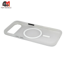 Чехол для iPhone 17 Air пластиковый с MagSafe, белого цвета, Pixels