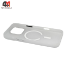 Чехол для iPhone 17 Pro/18 Pro пластиковый с MagSafe, белого цвета, Pixels