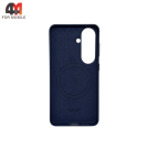 Чехол для Samsung S26 Plus Leather Case, темно-синего цвета