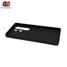 Чехол для Samsung S25 Ultra Leather Case, темно-серого цвета