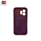Чехол для Honor 600 Silicone Case, цвет марсала