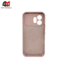 Чехол для Honor 600 Silicone Case, пудрового цвета