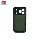 Чехол для Honor 600 Pro Silicone Case, темно-зеленого цвета