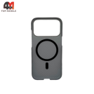 Чехол для iPhone 17 Pro/18 Pro карбон с MagSafe, белый, New Case
