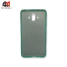 Чехол для телефона Huawei Mate 10 силиконовый с блестками, зеленого цвета
