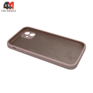 Чехол для Iphone 12 Silicone Case Squared, 19 пудровый