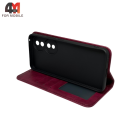 Чехол-книга для Honor 90 5G в бок, бордового цвета
