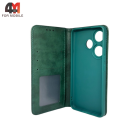 Чехол-книга для Xiaomi Poco F6 5G в бок, зеленого цвета