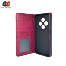 Чехол-книга для Xiaomi Poco C75/Redmi 14C в бок, бордового цвета
