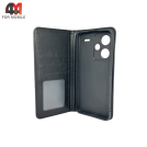 Чехол-книга для Xiaomi Redmi Note 13 Pro Plus 5G в бок, черного цвета
