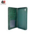 Чехол-книга для Xiaomi Redmi 9A в бок, зеленого цвета