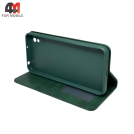 Чехол-книга для Xiaomi Redmi 9A в бок, зеленого цвета
