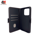 Чехол-книга для Honor X7D шов, черного цвета, Case