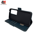 Чехол-книга для Xiaomi Redmi 15 шов, зеленого цвета, Case