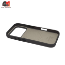 Чехол для iPhone 17 Pro/18 Pro Leather Case+MagSafe, Deep Space Gray
