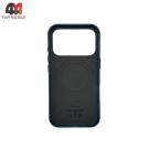 Чехол для iPhone 17 Pro Max/18 Pro Max Leather Case+MagSafe, Forest Green