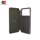 Чехол-книга для Xiaomi Poco F6 Pro 5G бок ракушка, бордового цвета