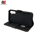 Чехол-книга для Samsung A34 5G шов, черного цвета, Case
