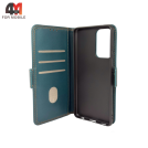 Чехол-книга для Samsung A52/A52s шов, зеленого цвета, Case