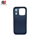 Чехол для iPhone 17 Pro Max Glass Pro+MagSafe, синего цвета