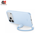 Чехол для iPhone 17 Pro/18 Pro силиконовый с MagSafe, Light blue, Beats
