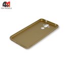 Чехол для телефона Huawei Mate 9 силиконовый с логотипом, золотого цвета