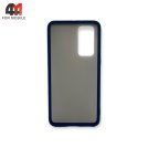Чехол для телефона Huawei P40 пластиковый с усиленной рамкой, синего цвета, Case