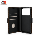 Чехол-книга для Honor 600/600 Pro шов, черного цвета, Case