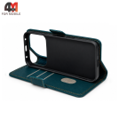 Чехол-книга для Honor 600/600 Pro шов, зеленого цвета, Case