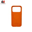 Чехол для iPhone 17 Pro/18 Pro Silicone Case Premium+MagSafe, Orange