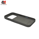 Чехол для iPhone 17 Pro/18 Pro Leather Case Premium+MagSafe, Light gray