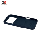 Чехол для iPhone 17 Pro Max/18 Pro Max Leather Case+MagSafe, Sea Blue