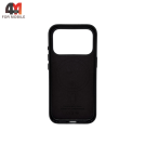 Чехол для iPhone 17 Pro Max/18 Pro Max Leather Case Premium+MagSafe, Black