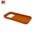 Чехол для iPhone 17 Pro Max/18 Pro Max Leather Case Premium+MagSafe, Orange