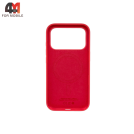 Чехол для iPhone 17 Pro Max/18 Pro Max Silicone Case Premium+MagSafe, Bright Guava
