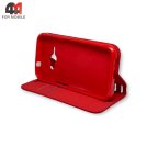 Чехол-книга для Samsung J1 Ace/J110 красного цвета, New Case