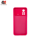 Чехол для Xiaomi Poco X4 Pro 5G Silicone Case, ярко-розового цвета