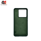 Чехол для Xiaomi Poco X6 5G/Redmi Note 13 Pro 5G Silicone Case, темно-зеленого цвета