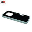 Чехол для Iphone 16 Pro Leather Case, Labubu, голубого цвета
