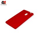 Чехол для Nokia 3 силиконовый, матовый, красного цвета, Cherry